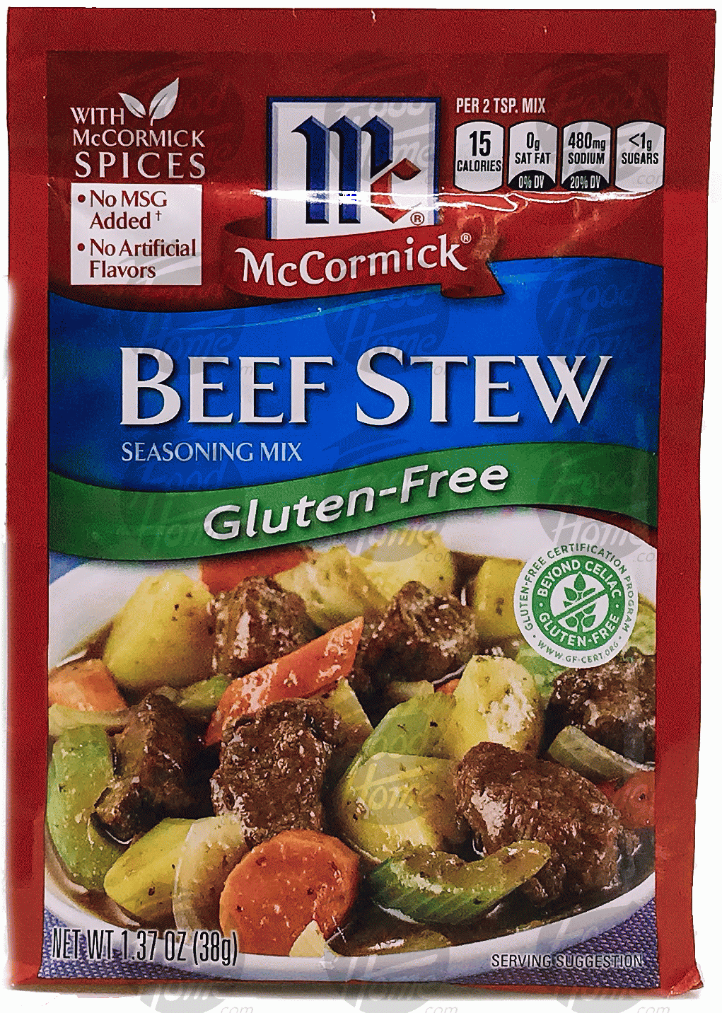 Mc Cormick  gluten-free beef stew seasoning mix, dry packet Full-Size Picture